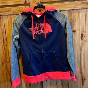 The North Face zipper hooded sweatshirt